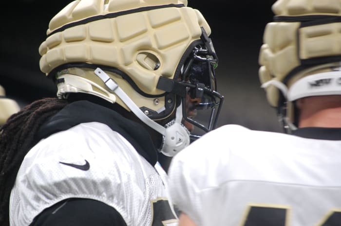 New Saints linebacker Jaylon Smith out at practice on Friday, Aug. 11